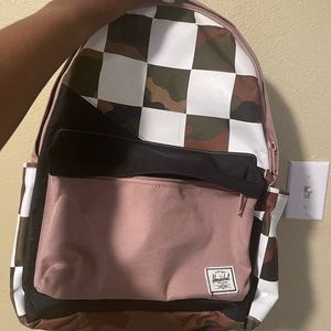 Pink & camo back pack